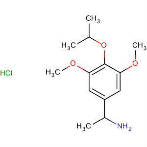Structure of Benzeneethanamine, 3,5-dimethoxy-4-(1-methylethoxy)-, hydrochloride