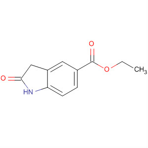 Ethyl 2-oxoindoline-5-carboxylate结构式