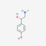 Structure of BENZYL ALCOHOL, p-HYDROXY-alpha-((METHYLAMINO)METHYL)-, (-)-