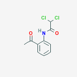 N-(2-ACETYLPHENYL)-2,2-DICHLOROACETAMIDE结构式