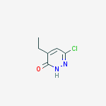 Structure of 3(2H)-Pyridazinone, 6-chloro-4-ethyl-