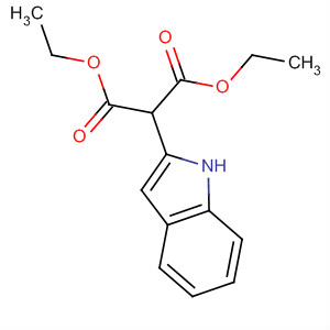 Structure of Propanedioic acid, 1H-indol-2-yl-, diethyl ester