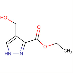 1H-Pyrazole-3-carboxylic acid, 4-(hydroxymethyl)-, ethyl ester结构式
