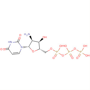 Uridine 5'-(tetrahydrogen triphosphate), 2'-amino-2'-deoxy-结构式