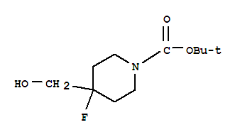 Structure of 1-Boc-4-fluoro-4-(hydroxymethyl)piperidine