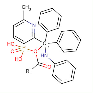 Phosphonic acid, [(6-methyl-2-pyridinyl)(phenylamino)methyl]-, diphenylester结构式