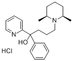 Structure of 4-[(2R,6S)-2,6-dimethyl-1-piperidyl]-1-phenyl-1-pyridin-2-yl-butan-1-o l hydrochloride