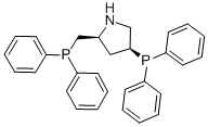 Structure of (2S,4S)-4-Diphenylphosphino 2-diphenylphosphinomethyl pyrrolidine