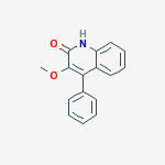 Chemical structure of 3-METHOXY-4-PHENYL-1H-QUINOLIN-2-ONE