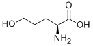 Structure of 2-amino-5-hydroxy-pentanoic acid