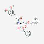 3,4-DIHYDROXY HYDROCINNAMIC ACID (L-ASPARTIC ACID DIBENZYL ESTER) AMIDE结构式