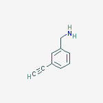 Structure of (3-ethynylphenyl)methanamine