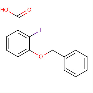 Structure of Benzoic acid, 2-iodo-3-(phenylmethoxy)-