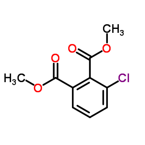 Structure of dimethyl 3-chlorobenzene-1,2-dicarboxylate