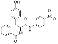 Structure of N-BENZOYL-L-TYROSINE P-NITROANILIDE
