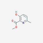 Structure of 2-Pyridinecarboxylic acid, 3-hydroxy-6-methyl-, methyl ester