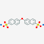 Structure of disodium 6,6'-oxydinaphthalene-2-sulfonate