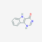 1,5-Dihydro-4H-pyrimido[5,4-b]indol-4-one结构式