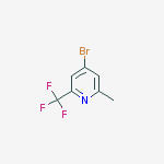 Structure of 4-bromo-2-methyl-6-(trifluoromethyl)pyridine