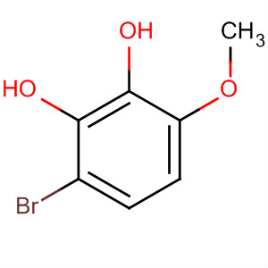 1,2-Benzenediol, 3-bromo-6-methoxy-结构式