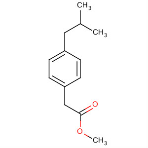 benzeneacetic acid, 4-(2-methylpropyl)-, methyl ester结构式