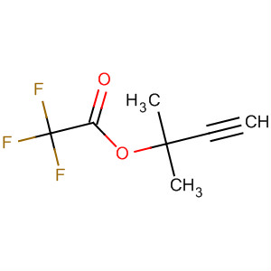 Structure of Acetic acid, trifluoro-, 1,1-dimethyl-2-propynyl ester