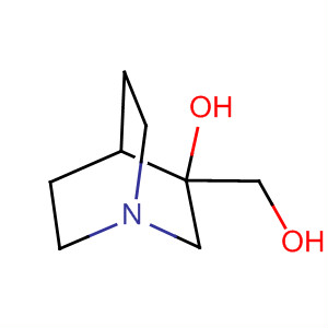 Structure of 1-Azabicyclo[2.2.2]octane-3-methanol, 3-hydroxy-
