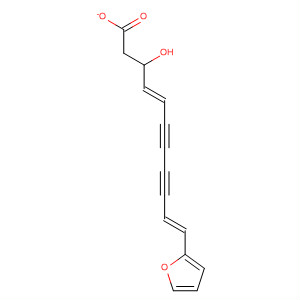 Structure of 2,8-Nonadiene-4,6-diyn-1-ol, 9-(2-furanyl)-, acetate, (2E,8E)-