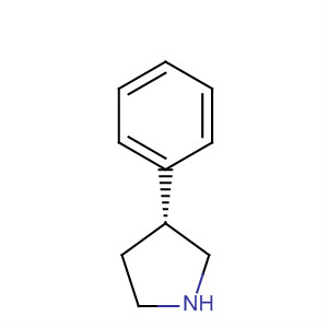 Structure of Pyrrolidine, 3-phenyl-, (R)-