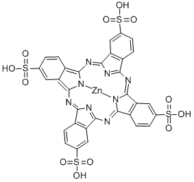 Structure of ZN(II) PHTHALOCYANINE TETRASULFONIC ACID