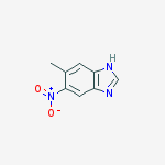 Structure of 1H-BENZO[D]IMIDAZOLE,5-METHYL-6-NITRO-