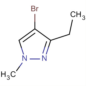 Structure of 1H-Pyrazole, 4-bromo-3-ethyl-1-methyl-