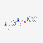 Structure of 4-{[(2-Naphthyloxy)acetyl]amino}benzamide