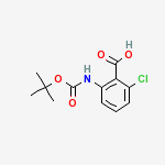 Structure of BOC-2-AMINO-6-CHLOROBENZOIC ACID
