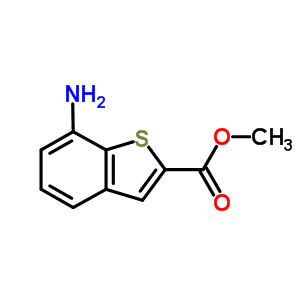 Structure of methyl 7-aminobenzothiophene-2-carboxylate