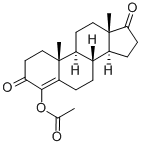Structure of 4-ANDROSTEN-4-OL-3,17-DIONE ACETATE