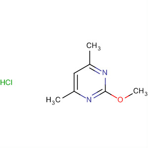 Structure of Pyrimidine, 2-methoxy-4,6-dimethyl-, monohydrochloride