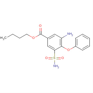 Benzoic acid, 3-amino-5-(aminosulfonyl)-4-phenoxy-, butyl ester结构式