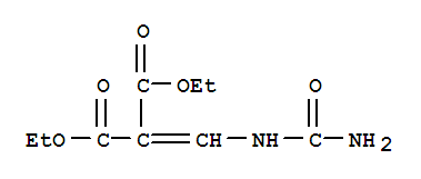 Structure of Propanedioicacid, 2-[[(aminocarbonyl)amino]methylene]-, 1,3-diethyl ester