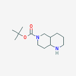 TERT-BUTYL OCTAHYDRO-1,6-NAPHTHYRIDINE-6(7H)-CARBOXYLATE结构式