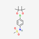 Structure of 4-METHANESULFONYLAMINOPHENYLBORONIC ACID, PINACOL ESTER
