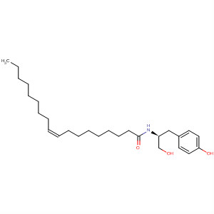 Structure of 9-Octadecenamide,N-[(1S)-2-hydroxy-1-[(4-hydroxyphenyl)methyl]ethyl]-, (9Z)-