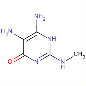 Structure of 4(1H)-Pyrimidinone, 5,6-diamino-2-(methylamino)-
