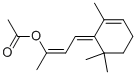 4-(2,6,6-Trimethyl-2-cyclohexen-1-ylidene)-2-acetoxybut-2-ene结构式
