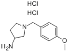 Structure of 1-(4-METHOXY-BENZYL)-PYRROLIDIN-3-YLAMINE DIHYDROCHLORIDE