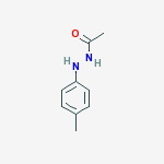 ACETIC ACID 2-(4-METHYLPHENYL)HYDRAZIDE结构式