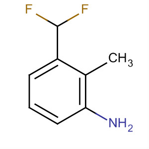 Benzenamine, 3-(difluoromethyl)-2-methyl-结构式