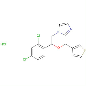 1H-Imidazole, 1-[2-(2,4-dichlorophenyl)-2-(3-thienylmethoxy)ethyl]-,monohydrochloride结构式