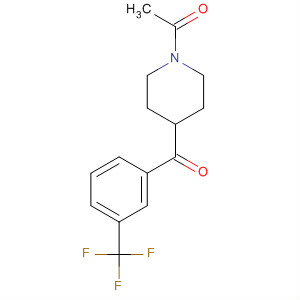 Structure of 1-ACETYL-4-(3-TRIFLUOROMETHYLBENZOYL)-PIPERIDINE