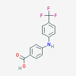 4-[[4-(trifluoromethyl)phenyl]amino]Benzoicacid结构式